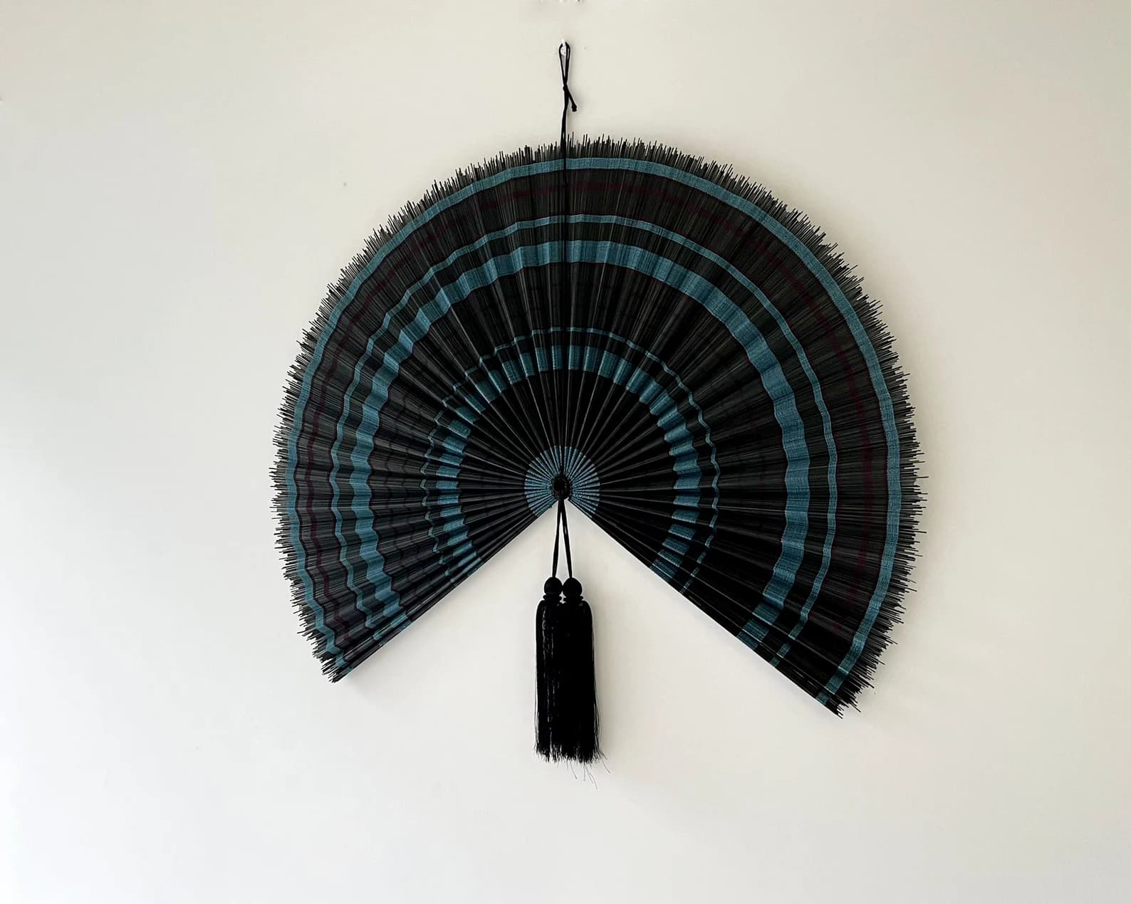 Wall Fan Decor, Bamboo Decorative Fans, Handcrafted Bamboo Fan, Boho Bamboo Wall Decor, Artisan Bamboo Fan Decor, Bamboo Fan ( Style Fan 30) 4