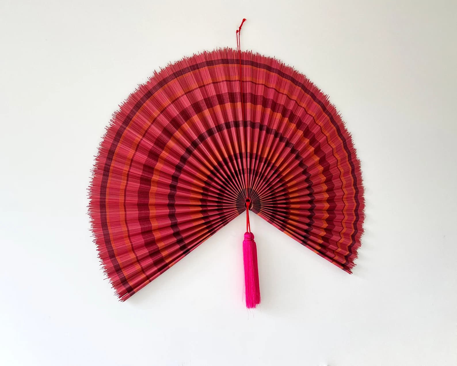 Wall Fan Decor, Bamboo Decorative Fans, Handcrafted Bamboo Fan, Boho Bamboo Wall Decor, Artisan Bamboo Fan Decor, Bamboo Fan ( Style Fan 38) 3