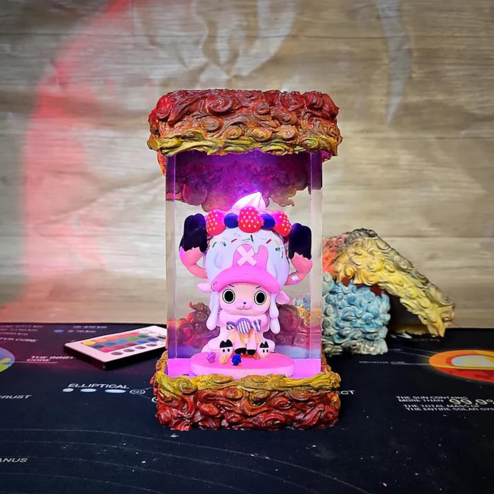 Z.or.o Dragon Lamp, Onepi.ec/e diorama wood resin lamp, G.e.ar 5 Inspired, Gift For kid, gift for him, Christmas Gift Idea, Gift For Otaku 10