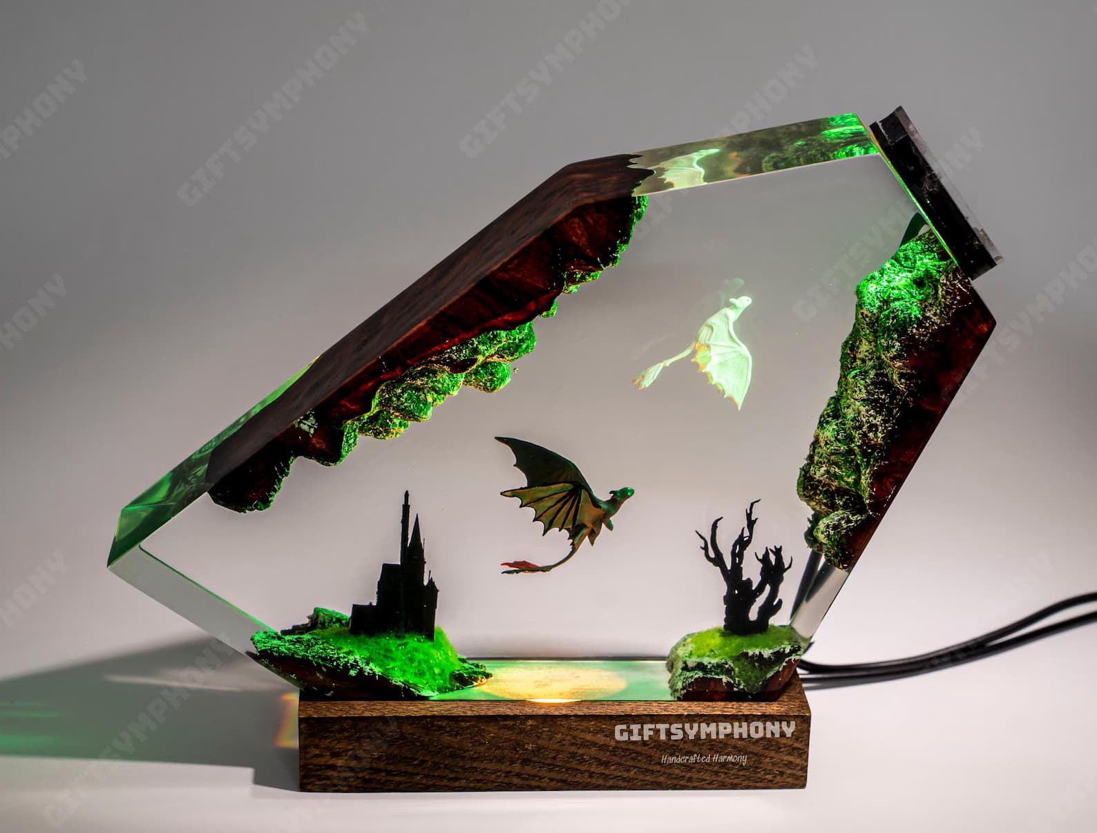 Christmas gift ideas for her: Toothless & Light Fury Resin Lamp, How to train your dragon night lights 7