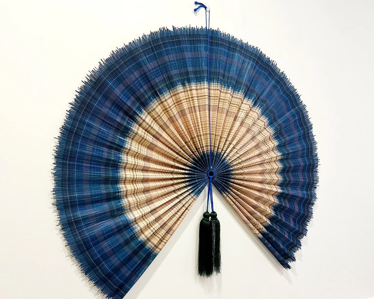 Wall Fan Decor, Bamboo Decorative Fans, Handcrafted Bamboo Fan, Boho Bamboo Wall Decor, Artisan Bamboo Fan Decor, Bamboo Fan ( Style Fan 02) 3