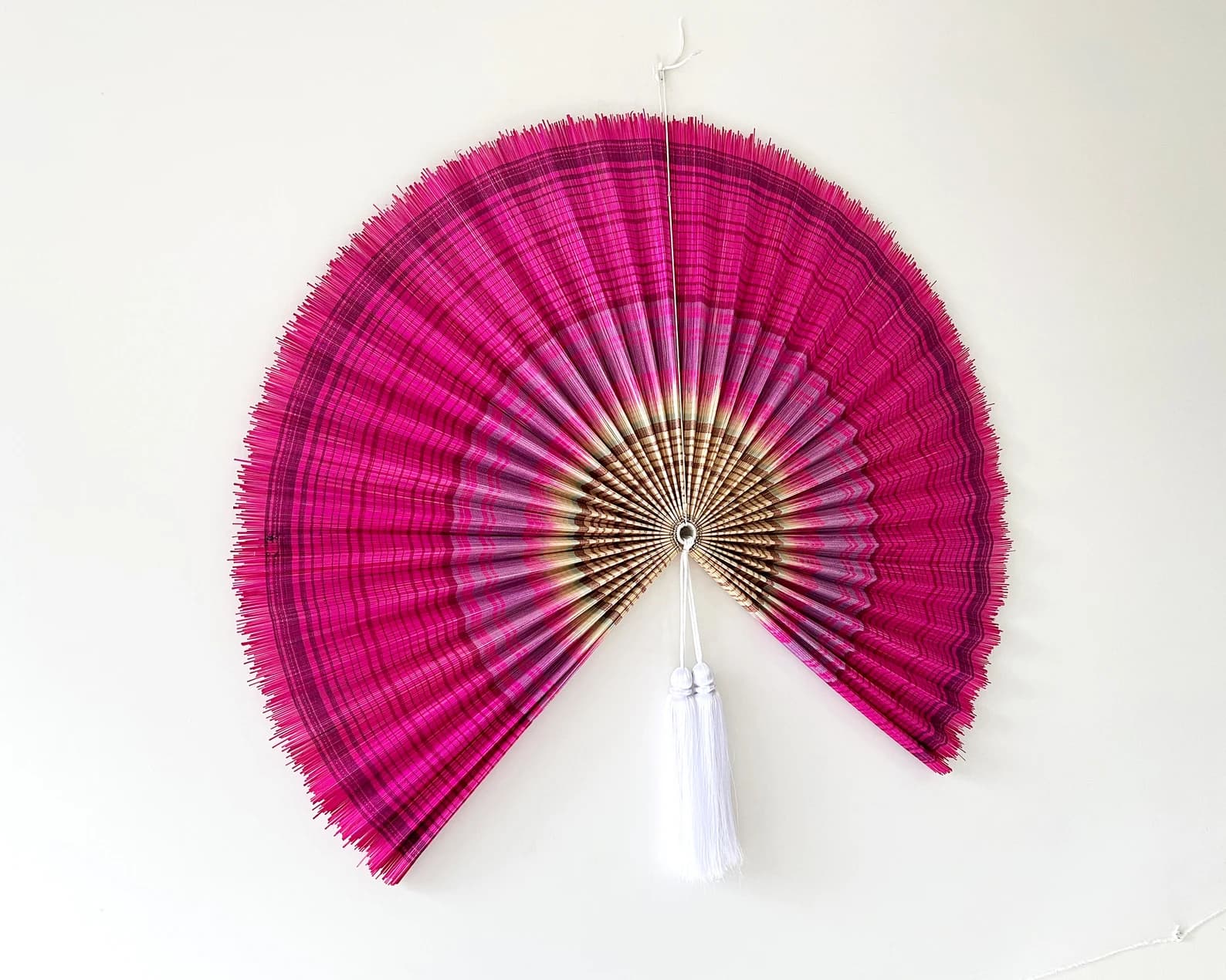 Wall Fan Decor, Bamboo Decorative Fans, Handcrafted Bamboo Fan, Boho Bamboo Wall Decor, Artisan Bamboo Fan Decor, Bamboo Fan ( Style Fan 19) 1