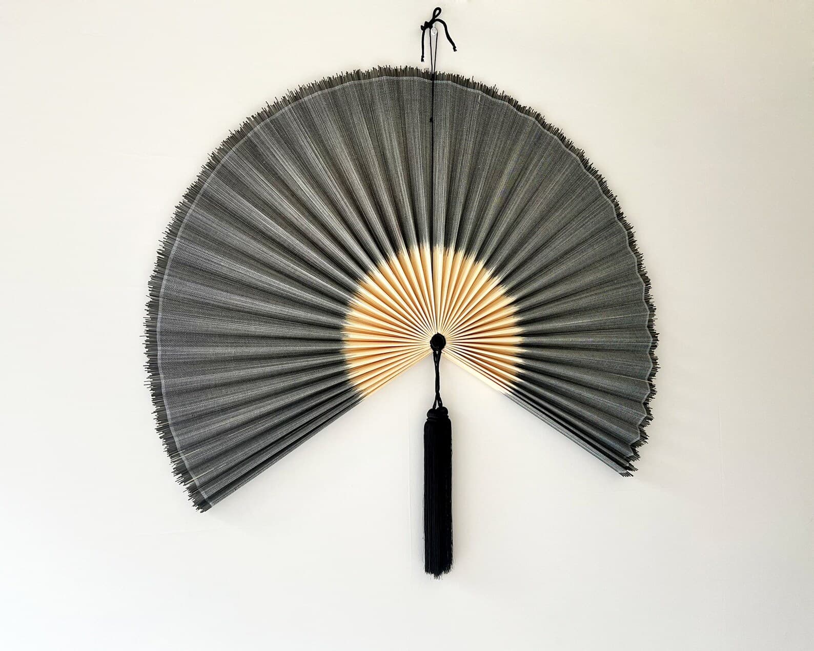 Wall Fan Decor, Bamboo Decorative Fans, Handcrafted Bamboo Fan, Boho Bamboo Wall Decor, Artisan Bamboo Fan Decor, Bamboo Fan ( Style Fan 05) 3