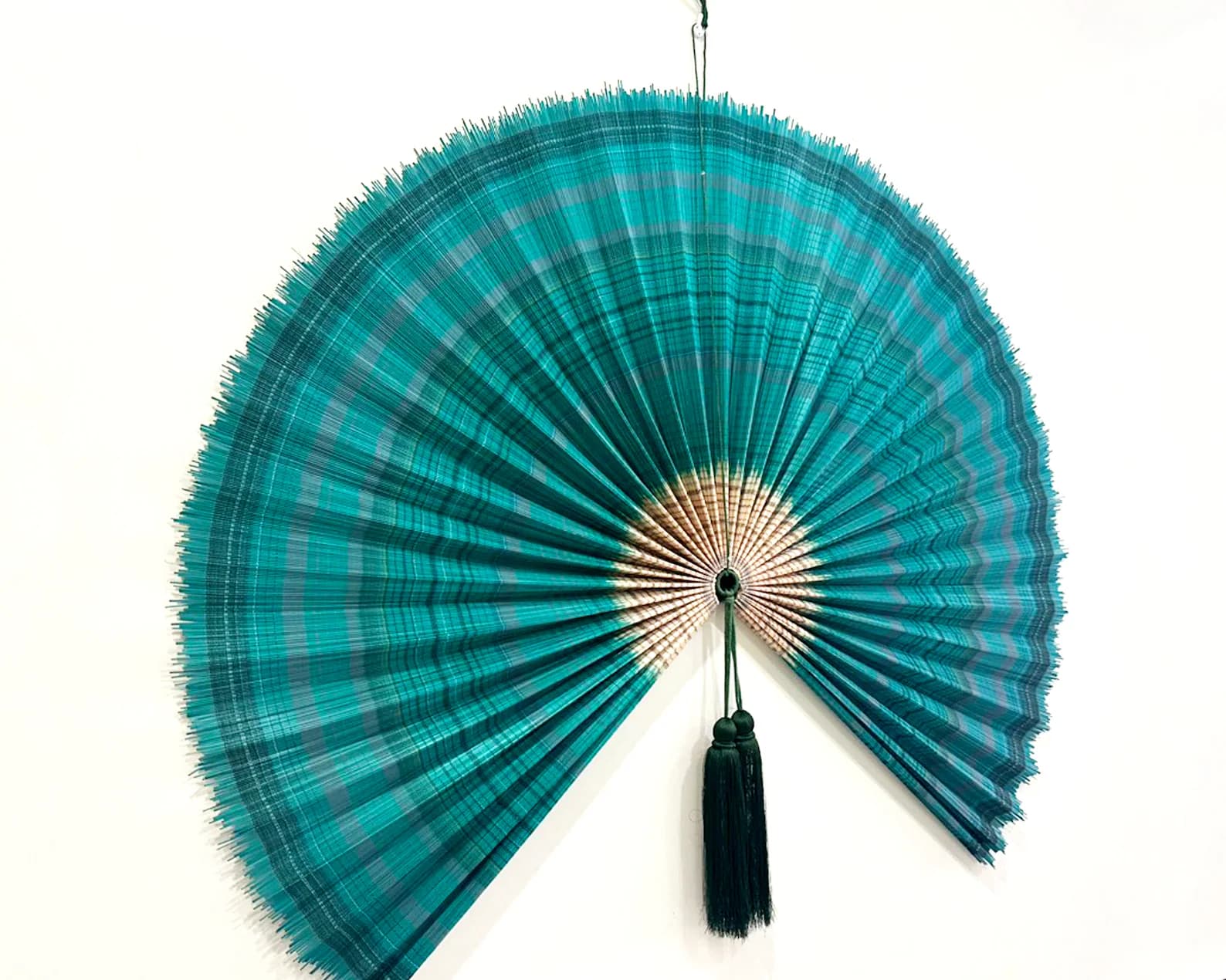 Wall Fan Decor, Bamboo Decorative Fans, Handcrafted Bamboo Fan, Boho Bamboo Wall Decor, Artisan Bamboo Fan Decor, Bamboo Fan ( Style Fan 99) 3