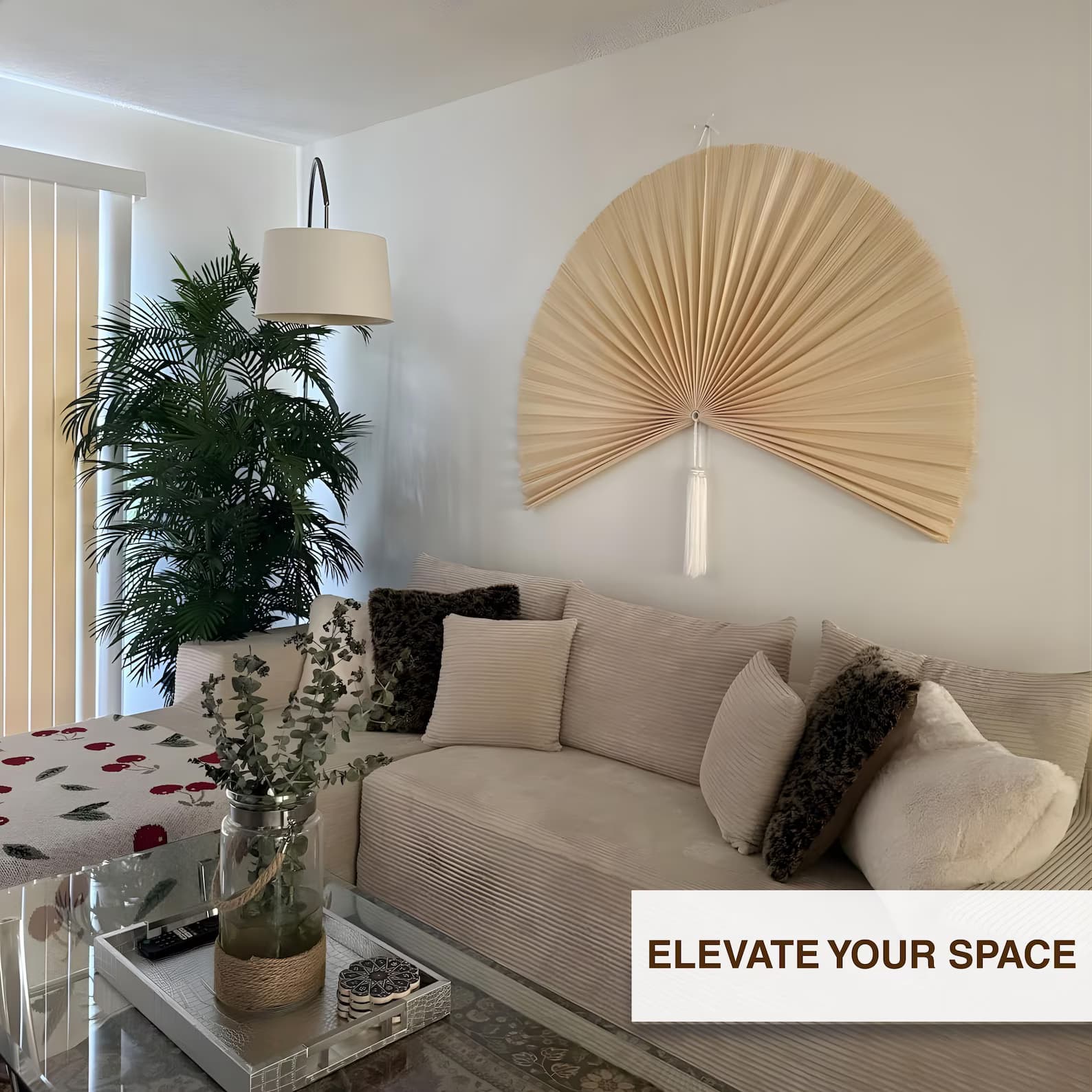 Bamboo Wall Hanging Fan 11