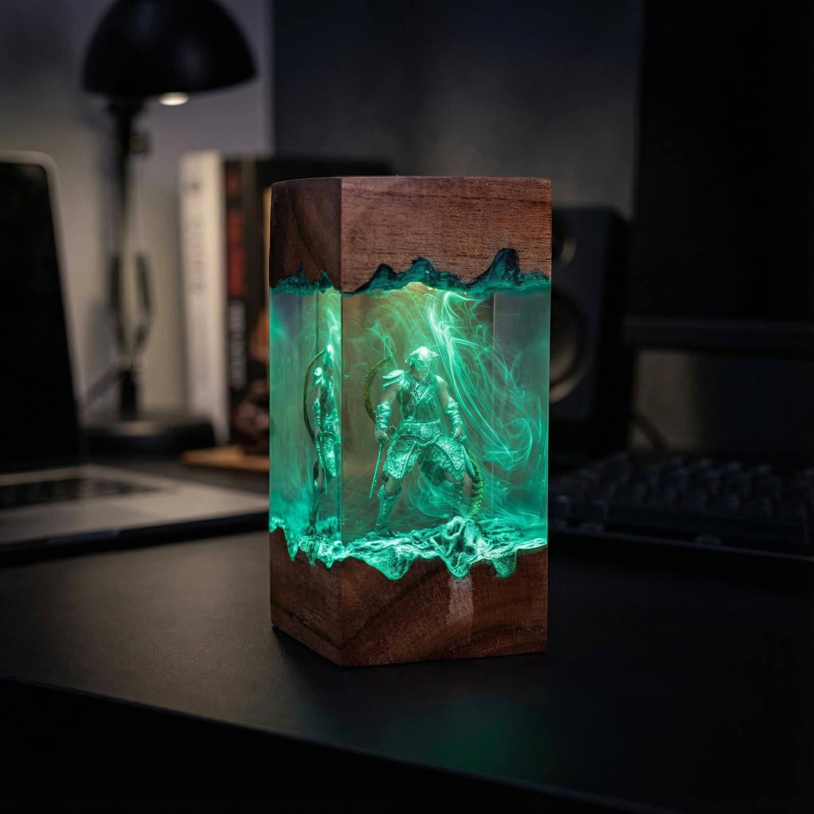 Dragon Born Resin Lamp | Handcrafted Epoxy Night Light, Ancient Fantasy Desk & Gaming Decor, Unique Housewarming Gift 7