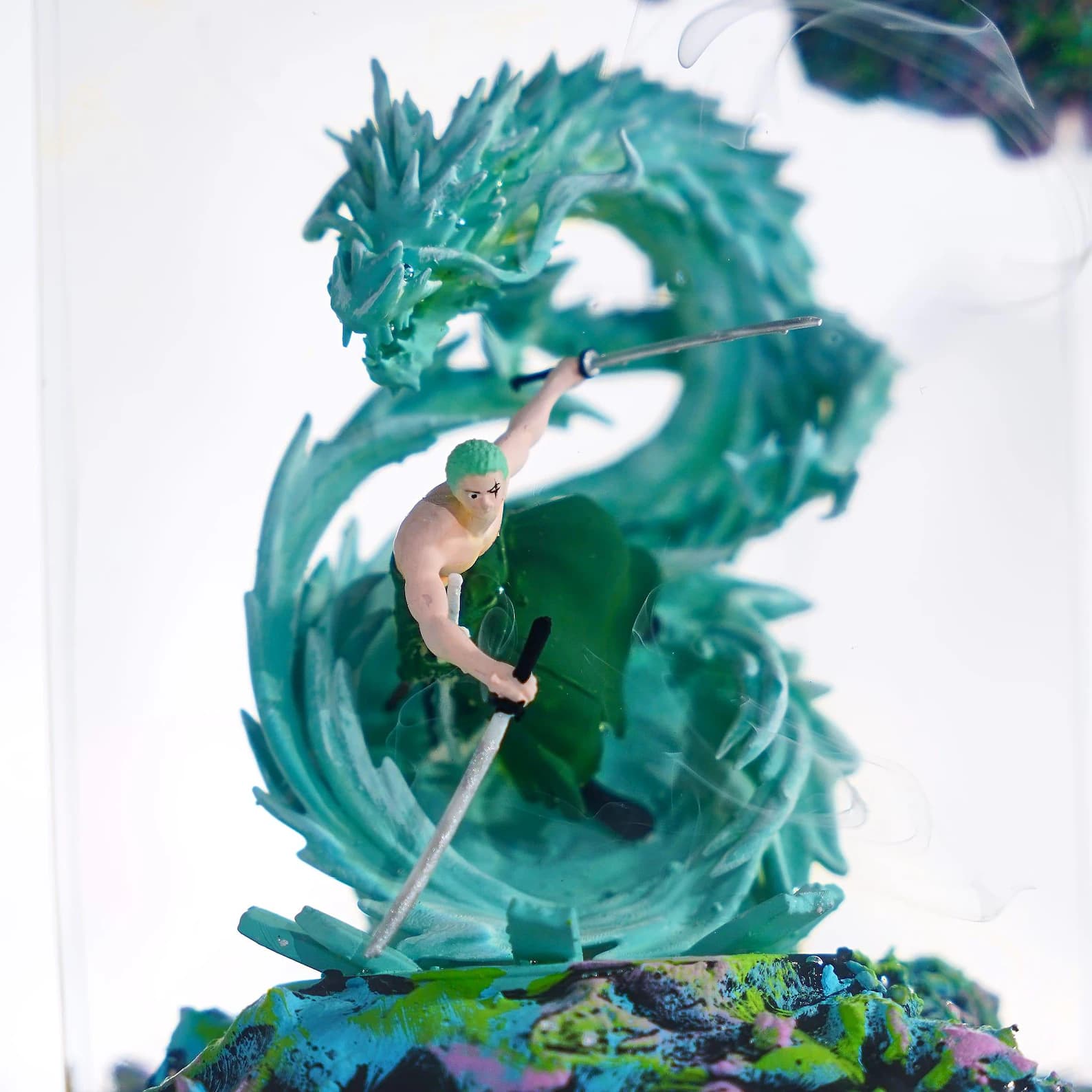 Z.or.o Dragon Lamp, Onepi.ec/e diorama wood resin lamp, G.e.ar 5 Inspired, Gift For kid, gift for him, Christmas Gift Idea, Gift For Otaku 2