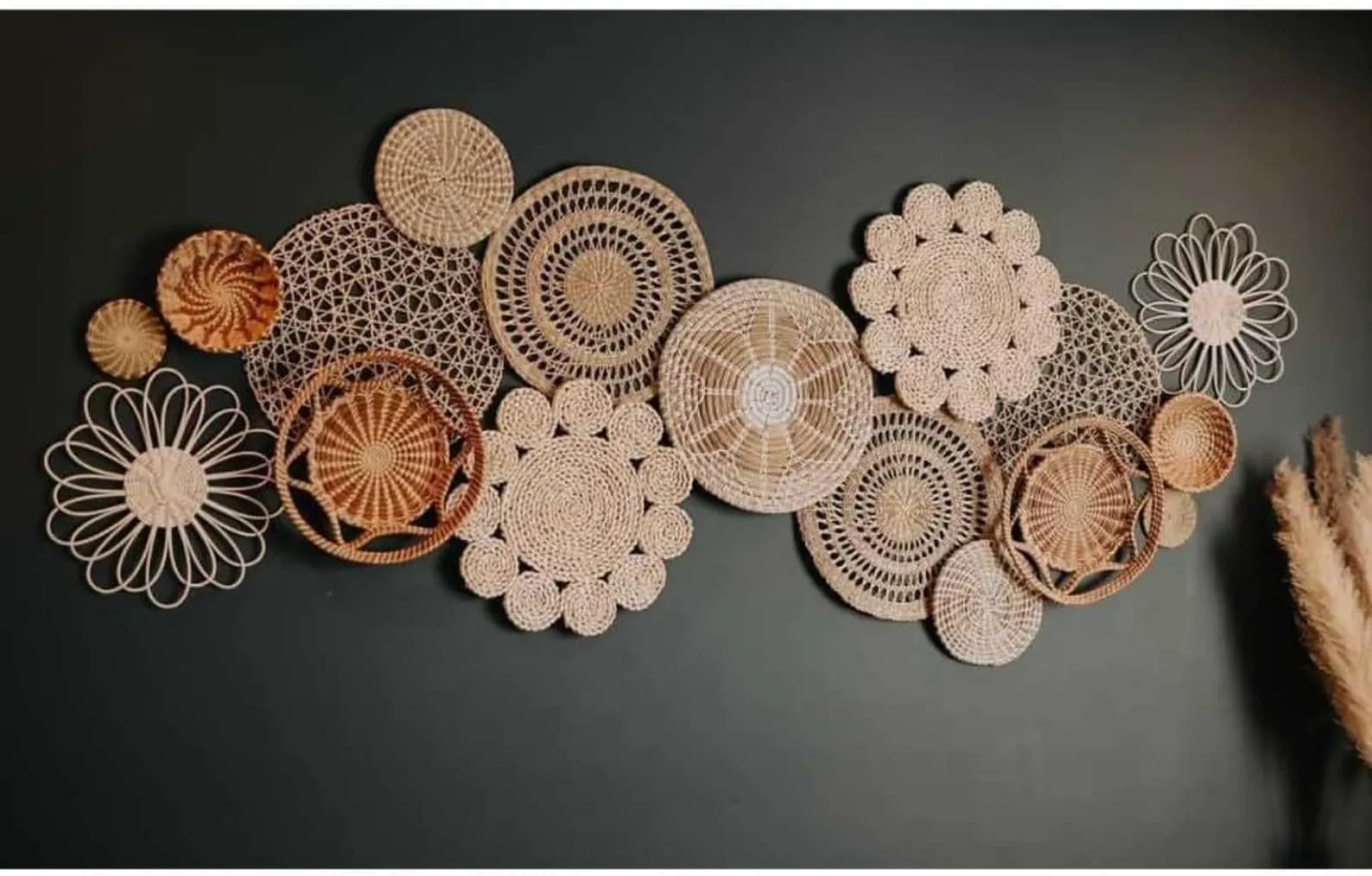 Boho Wall Decor Baskets