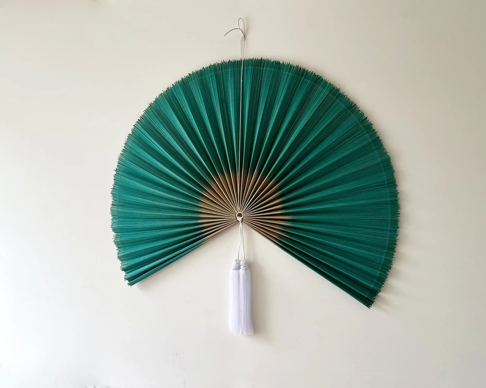 Wall Fan Decor, Bamboo Decorative Fans, Handcrafted Bamboo Fan, Boho Bamboo Wall Decor, Artisan Bamboo Fan Decor, Bamboo Fan ( Style Fan 39) 4
