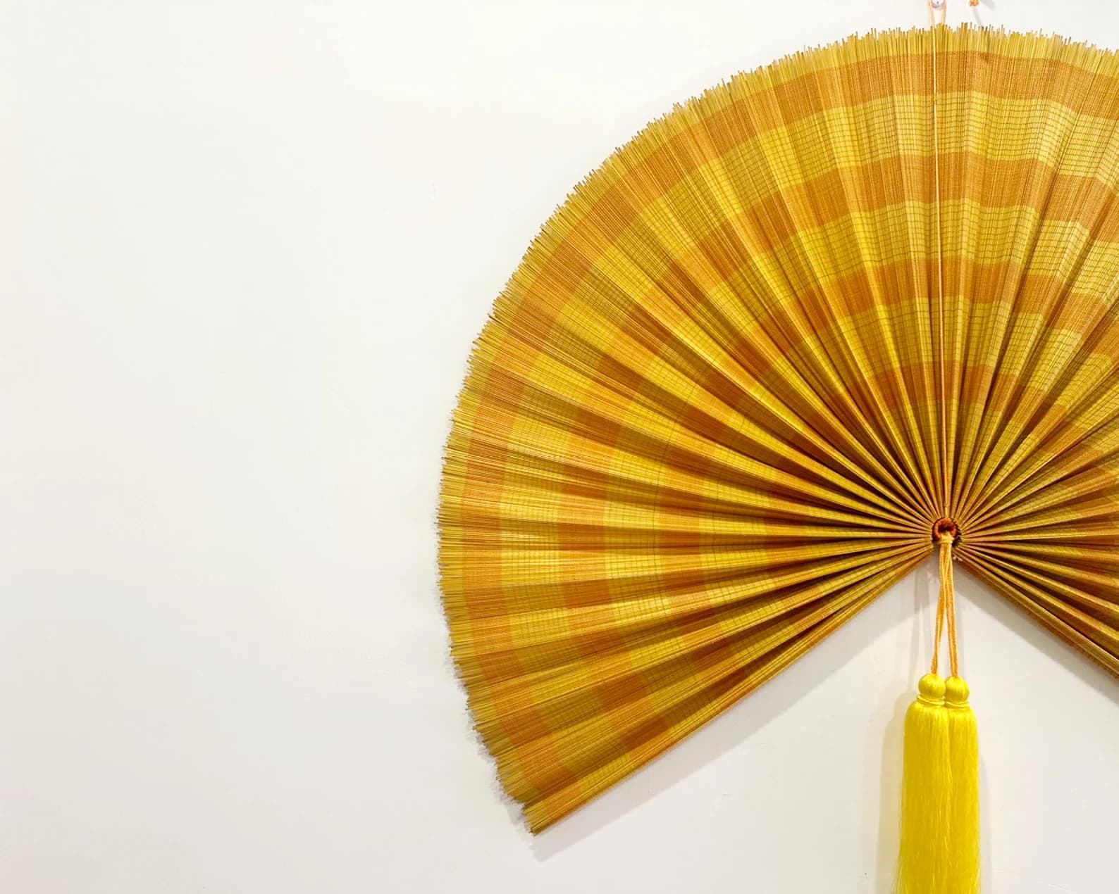 Wall Fan Decor, Bamboo Decorative Fans, Handcrafted Bamboo Fan, Boho Bamboo Wall Decor, Artisan Bamboo Fan Decor, Bamboo Fan ( Style Fan 96) 6