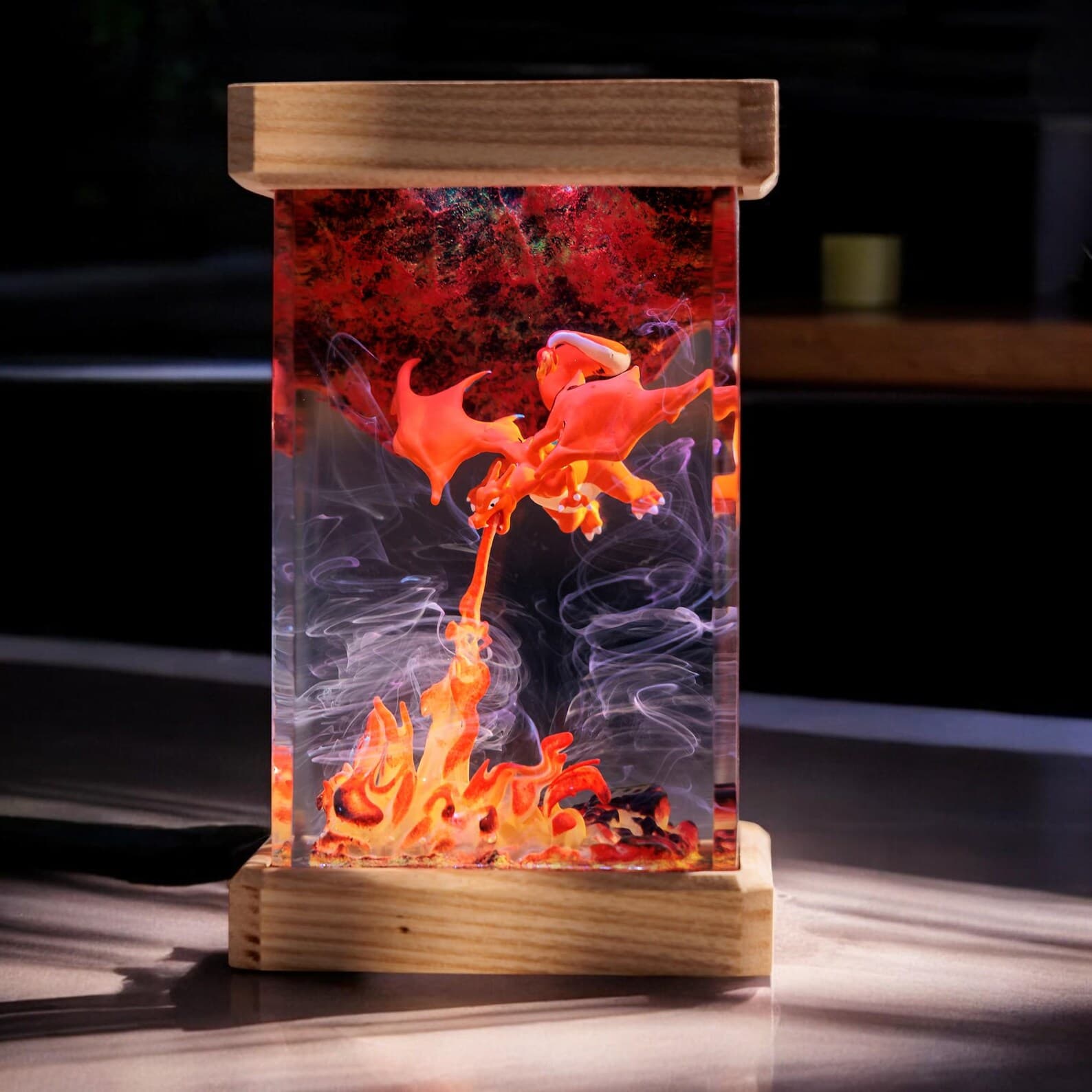 Fantasy Dragon Lamp – Handmade Decorative Light for Bedroom, Gift for Gamers 1