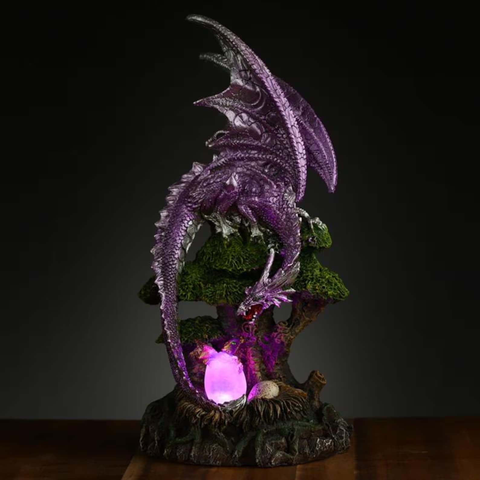 Tree of Life Dragon Mother LED Dark Legends Dragon Figurine 3