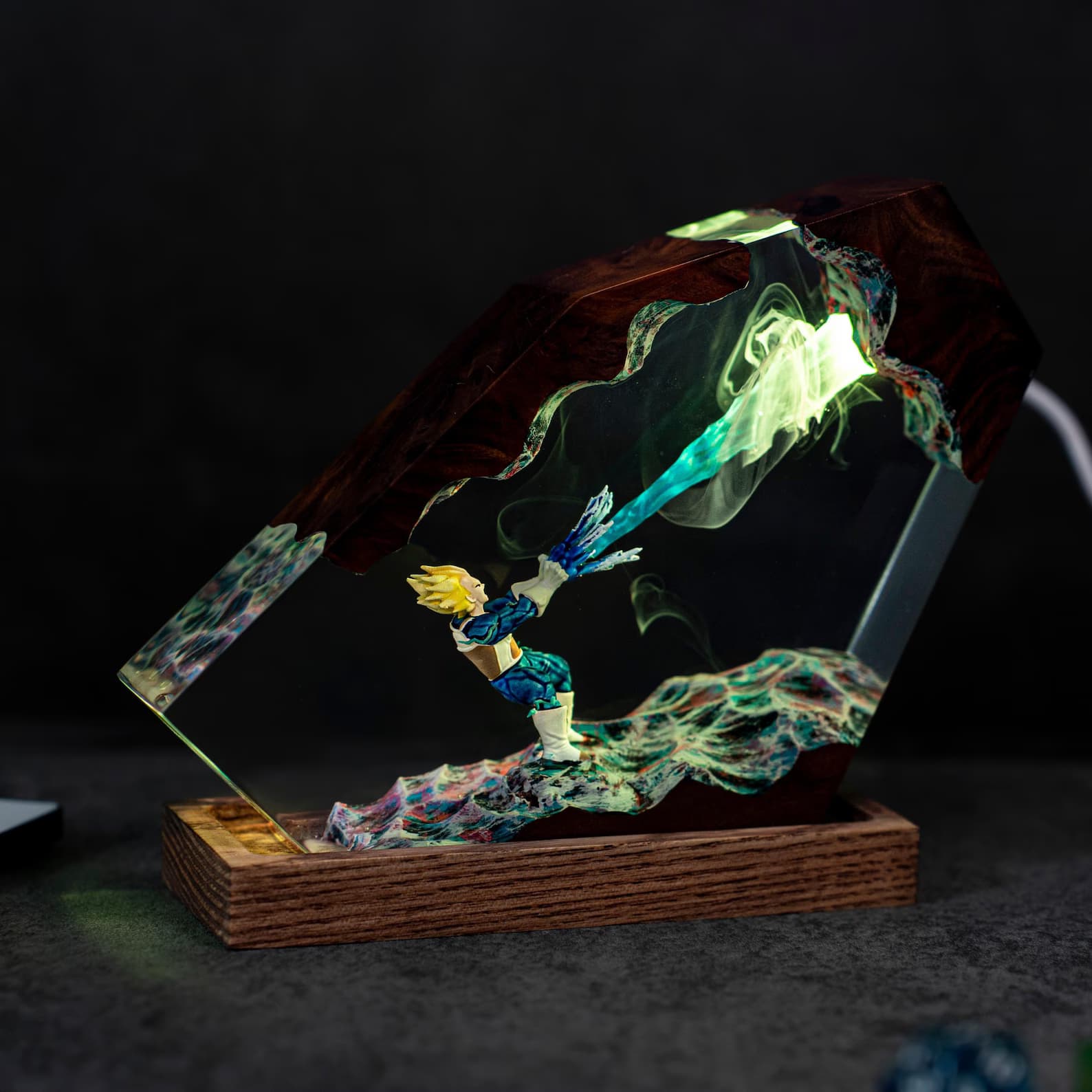 Songoku Super Saiyan Resin Lamp, dragonball figure, christmas lights, Xmas gift ideas for kids 10