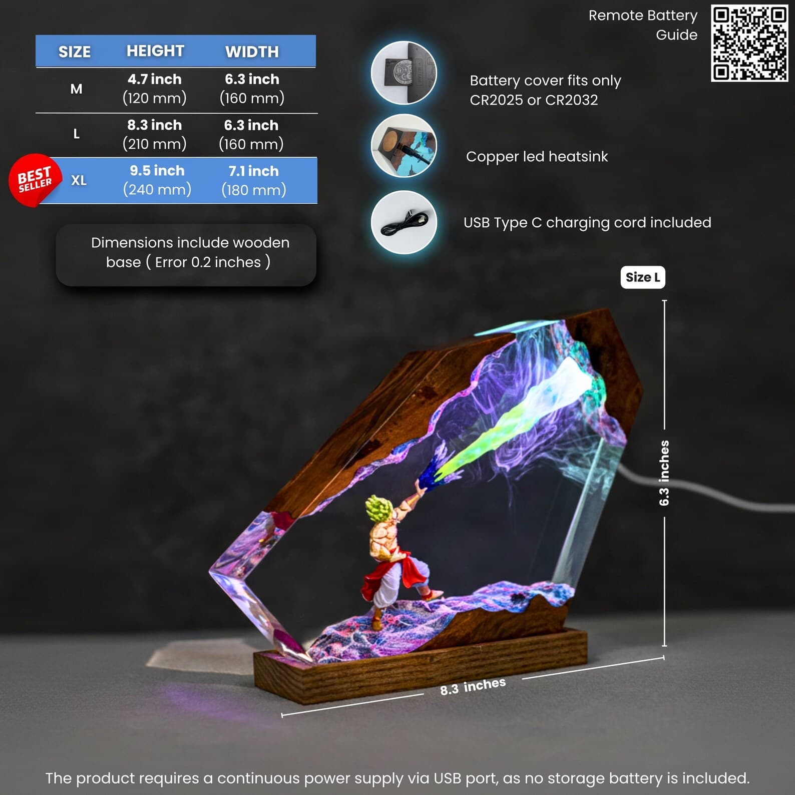 T00thless and Light fury resin Night Lights, Handmade Fantasy Gift for Couples, christmas decor 11