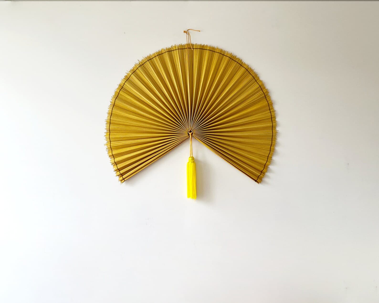 Wall Fan Decor, Bamboo Decorative Fans, Handcrafted Bamboo Fan, Boho Bamboo Wall Decor, Artisan Bamboo Fan Decor, Bamboo Fan ( Style Fan 42) 5