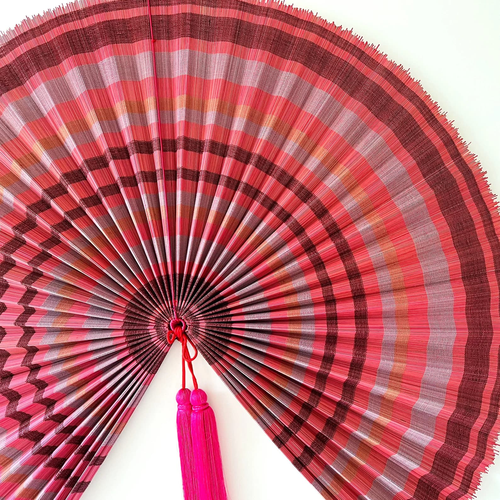 Wall Fan Decor, Bamboo Decorative Fans, Handcrafted Bamboo Fan, Boho Bamboo Wall Decor, Artisan Bamboo Fan Decor, Bamboo Fan ( Style Fan 35) 6