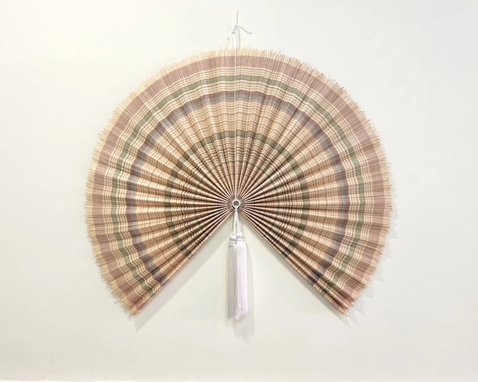 Wall Fan Decor, Bamboo Decorative Fans, Handcrafted Bamboo Fan, Boho Bamboo Wall Decor, Artisan Bamboo Fan Decor, Bamboo Fan (Style Fan 100) 1