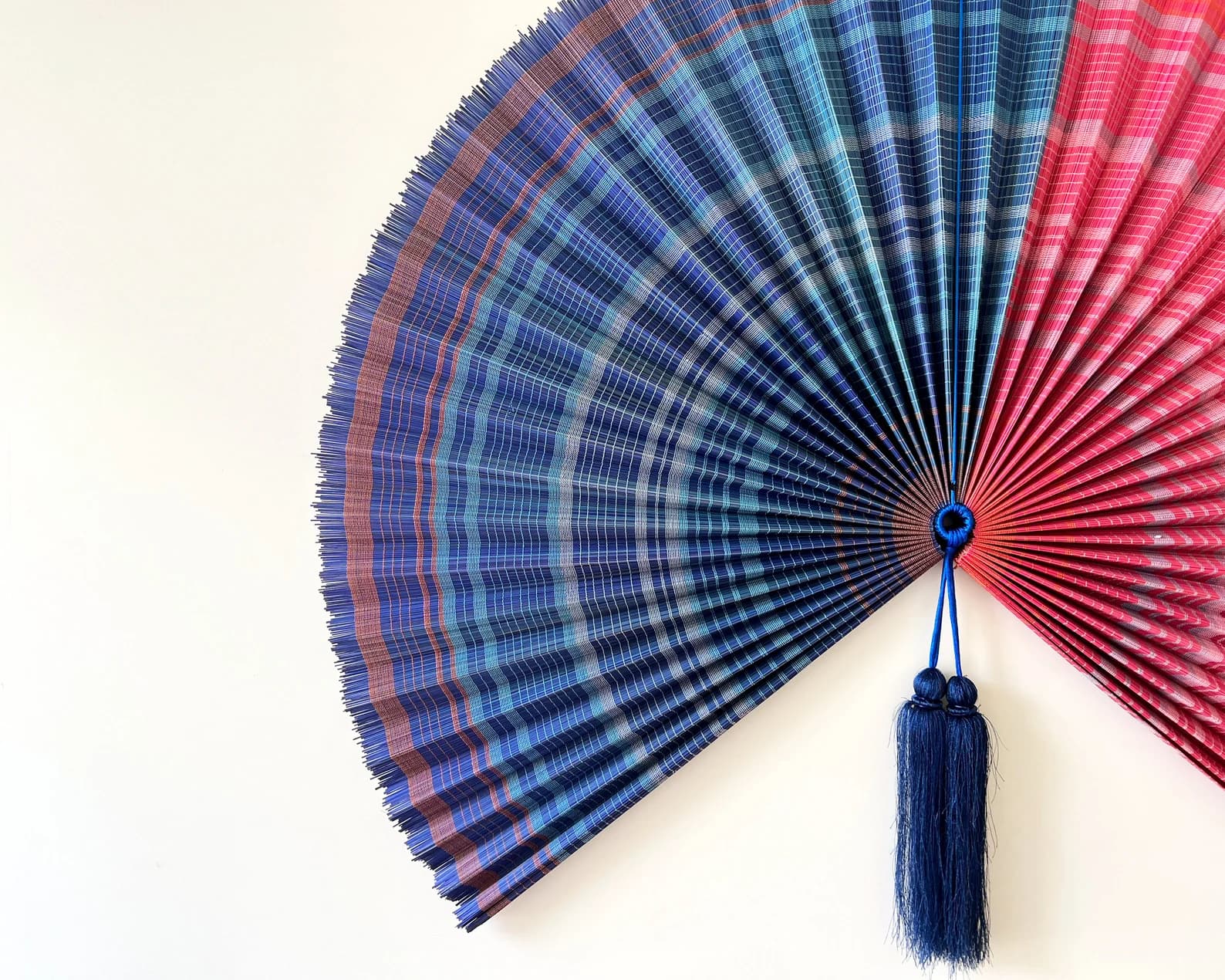 Wall Fan Decor, Bamboo Decorative Fans, Handcrafted Bamboo Fan, Boho Bamboo Wall Decor, Artisan Bamboo Fan Decor, Bamboo Fan ( Style Fan 49) 6