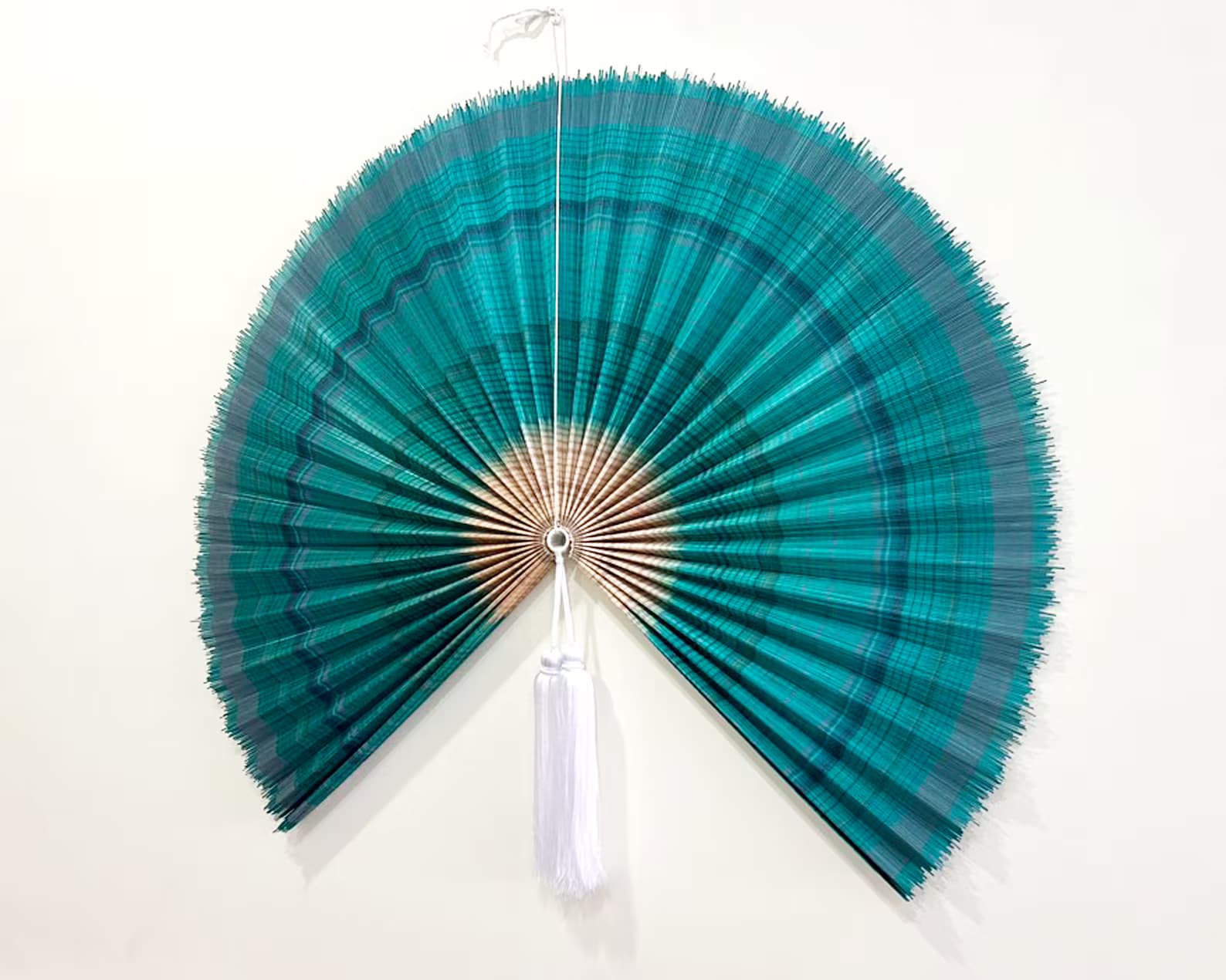 Wall Fan Decor, Bamboo Decorative Fans, Handcrafted Bamboo Fan, Boho Bamboo Wall Decor, Artisan Bamboo Fan Decor, Bamboo Fan ( Style Fan 97) 4