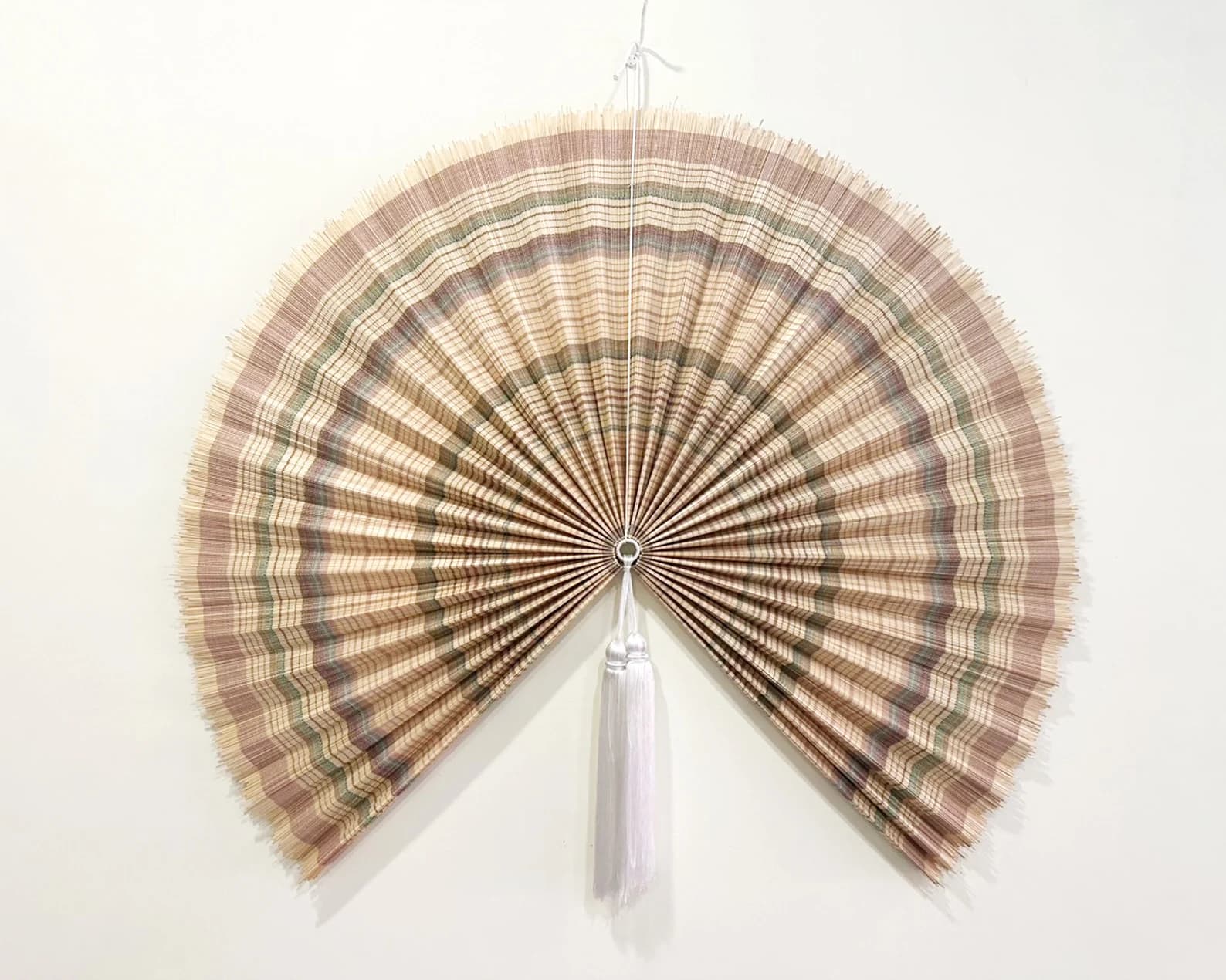 Wall Fan Decor, Bamboo Decorative Fans, Handcrafted Bamboo Fan, Boho Bamboo Wall Decor, Artisan Bamboo Fan Decor, Bamboo Fan (Style Fan 100) 5