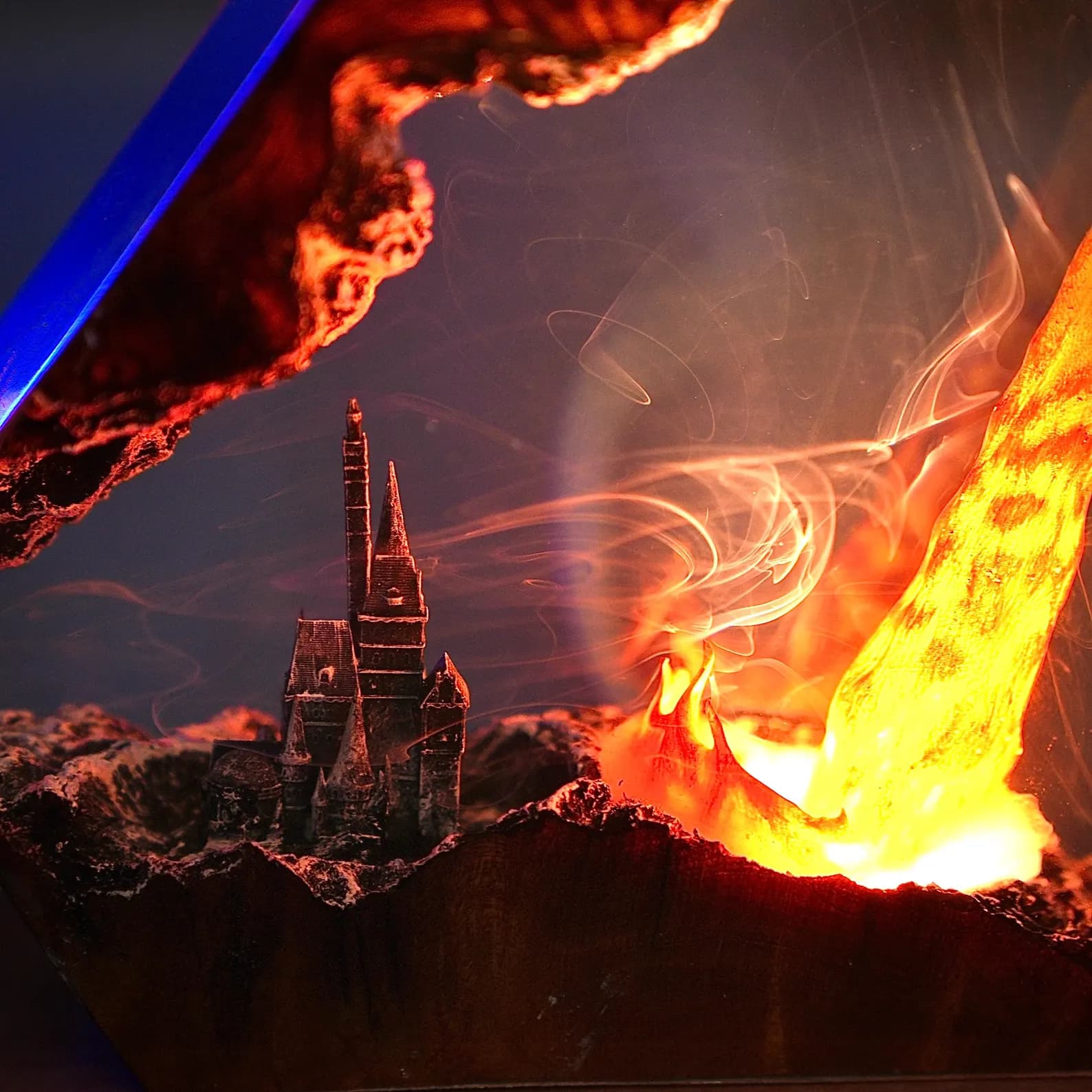 Fire Dragon Resin Lamp, Dragon Legend, Dragon figures, Dragon lamp for halloween gift, unique night lamp, gifts for boyfriend, Birthday gift 7