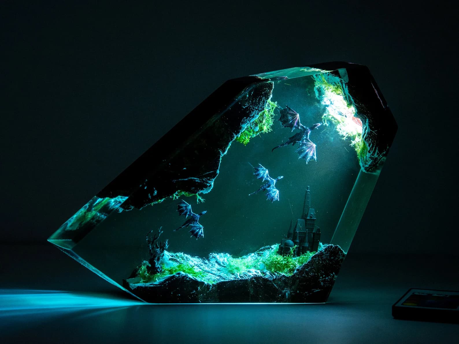 Dragon Resin Night Light, Fire Dragon and Ice Dragon Lamp, christmas gift ideas for him 4