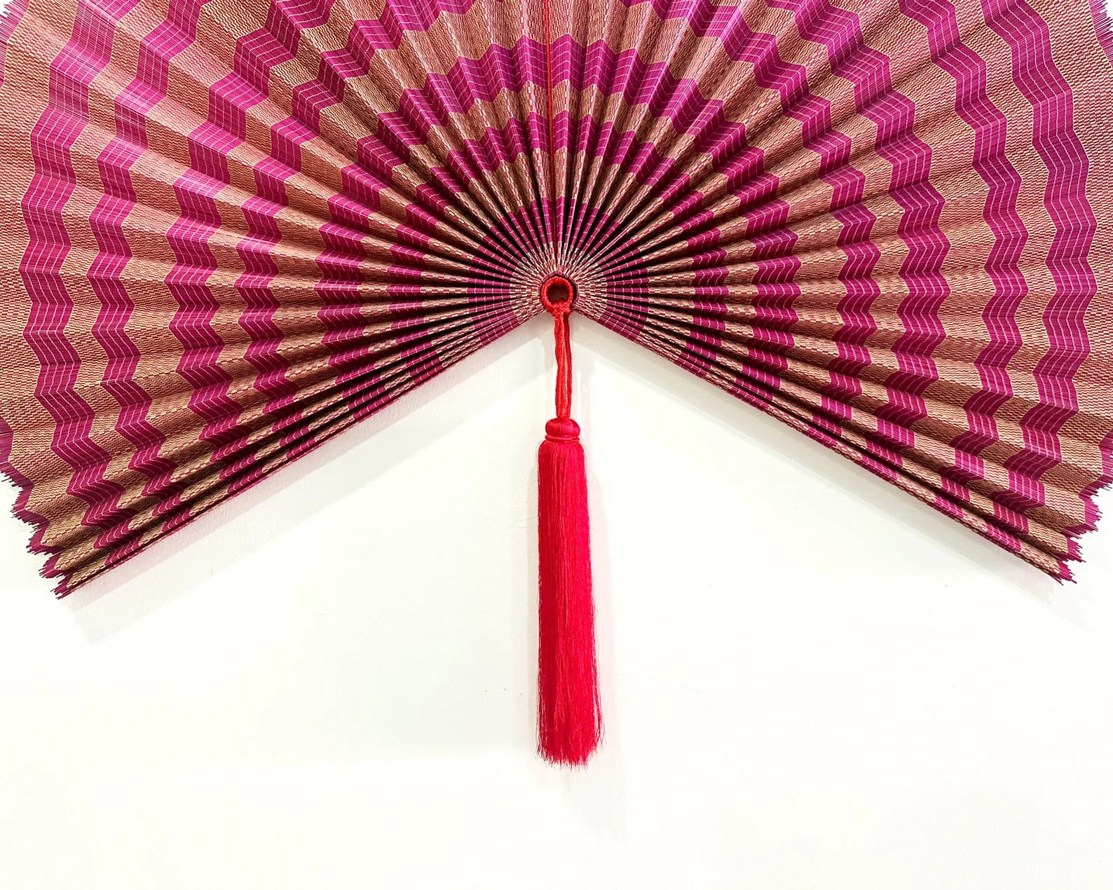 Wall Fan Decor, Bamboo Decorative Fans, Handcrafted Bamboo Fans, Boho Bamboo Wall Decor, Artisan Bamboo Fan Decor, Bamboo Fan ( Style 101 ) 9