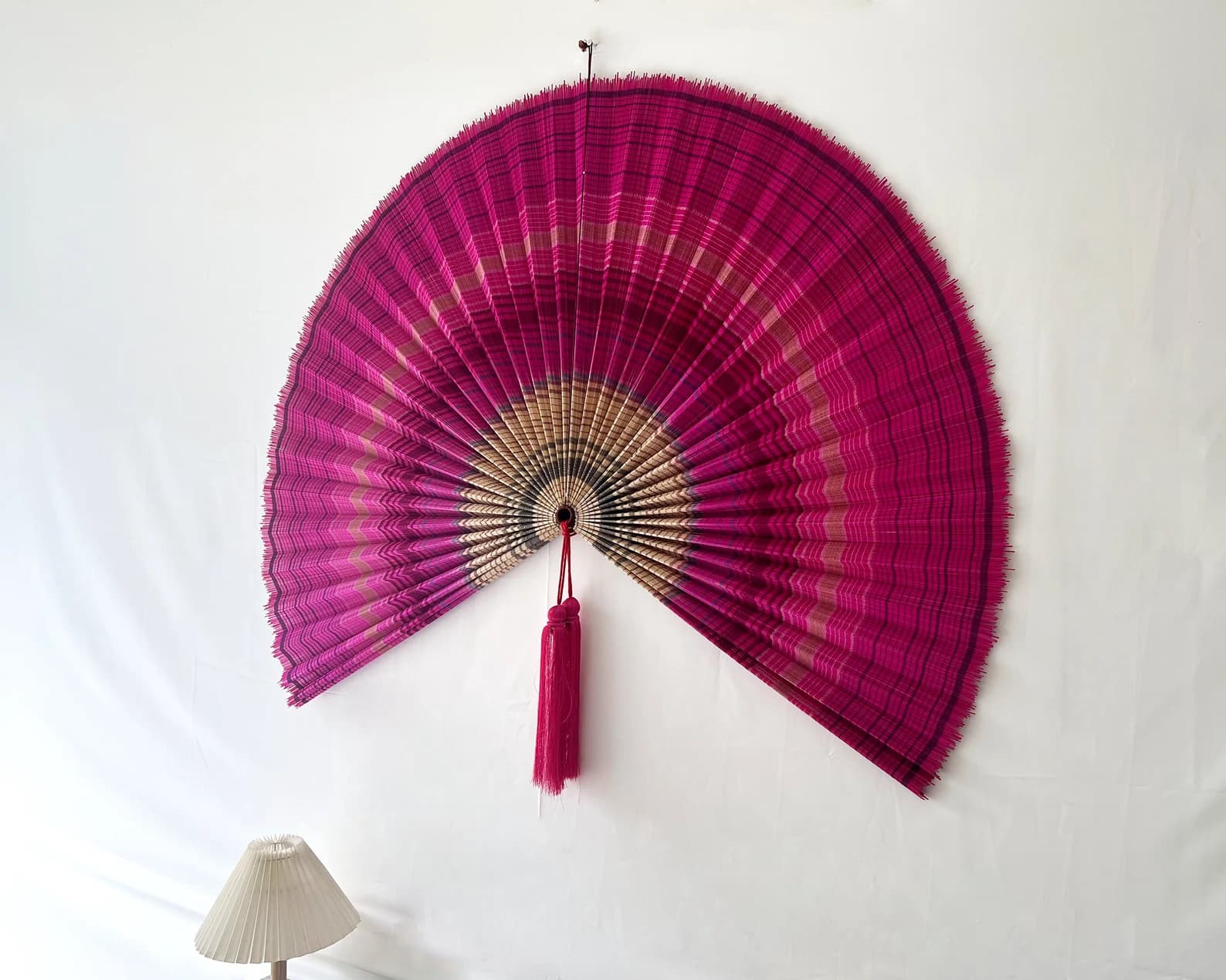 Bamboo Decorative Fans, Handcrafted Bamboo Fan, Boho Bamboo Wall Decor, Artisan Bamboo Fan Decor, Bamboo Fan, Wall Fan Decor ( Style Fan 72) 5