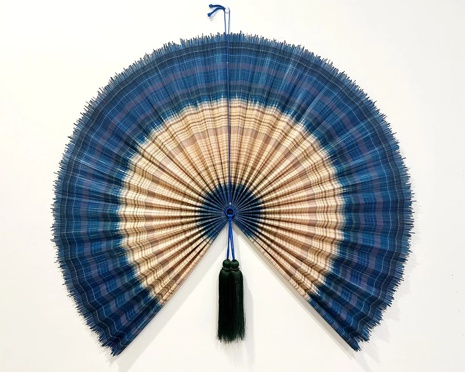 Wall Fan Decor, Bamboo Decorative Fans, Handcrafted Bamboo Fan, Boho Bamboo Wall Decor, Artisan Bamboo Fan Decor, Bamboo Fan ( Style Fan 02) 5