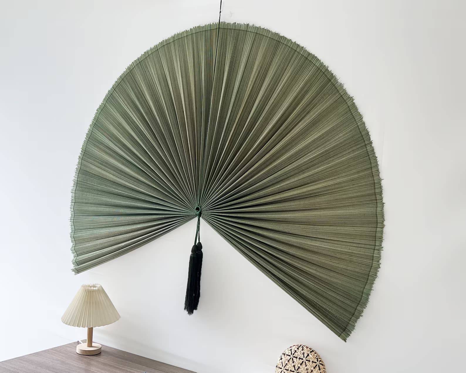Wall Fan Decor, Bamboo Decorative Fans, Handcrafted Bamboo Fans, Boho Bamboo Wall Decor, Artisan Bamboo Fan Decor, Bamboo Fan 5
