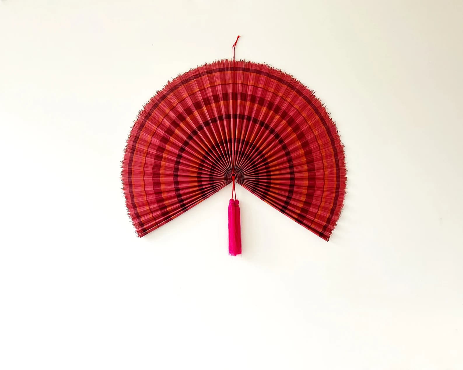 Wall Fan Decor, Bamboo Decorative Fans, Handcrafted Bamboo Fan, Boho Bamboo Wall Decor, Artisan Bamboo Fan Decor, Bamboo Fan ( Style Fan 38) 5