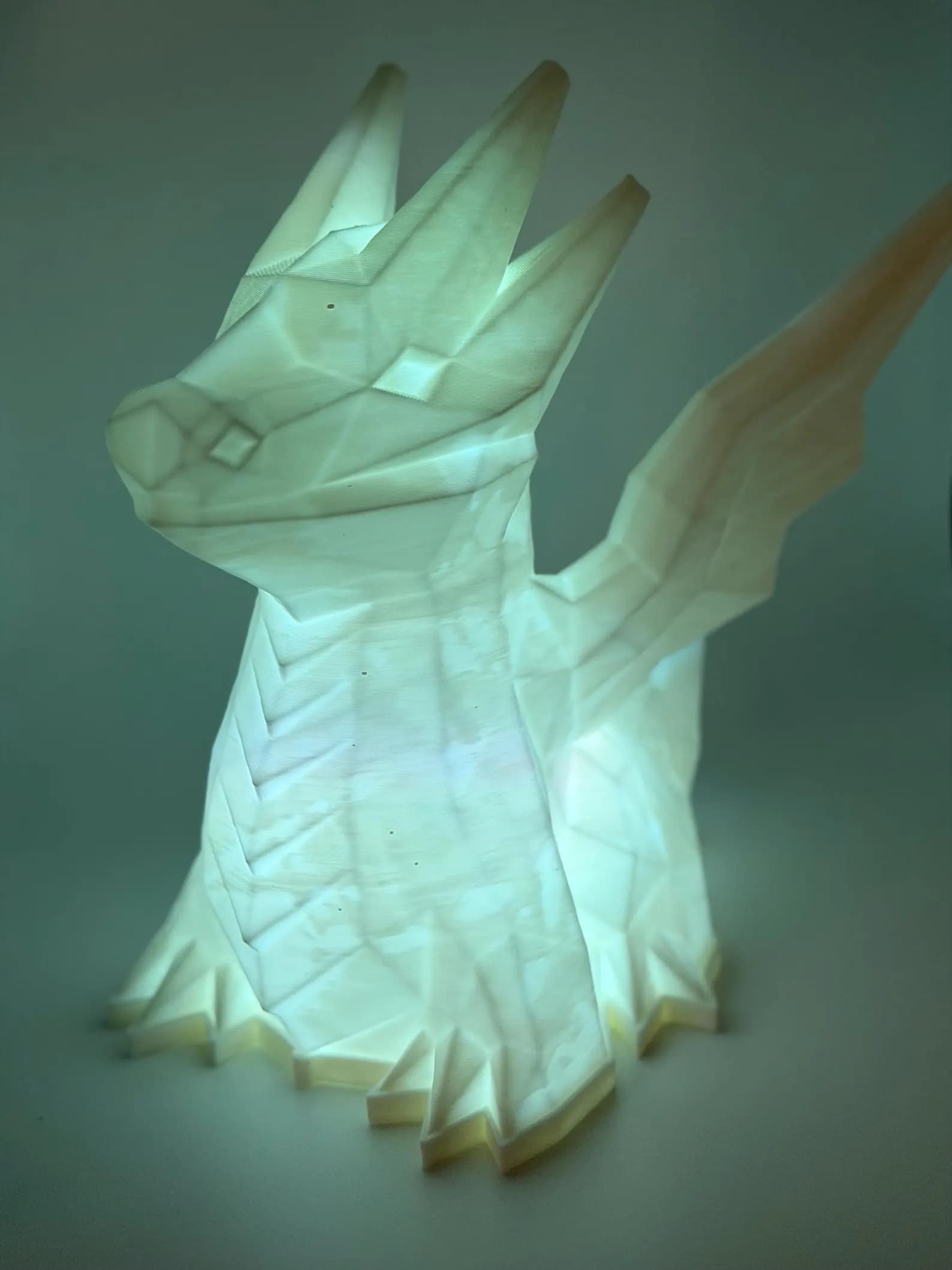 Low-Poly Dragon Lamp – 3D Printed LED Night Light 7