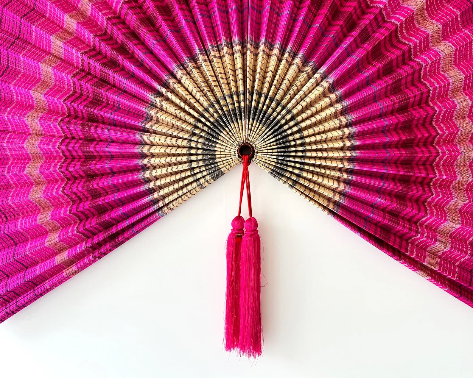 Bamboo Decorative Fans, Handcrafted Bamboo Fan, Boho Bamboo Wall Decor, Artisan Bamboo Fan Decor, Bamboo Fan, Wall Fan Decor ( Style Fan 72) 7