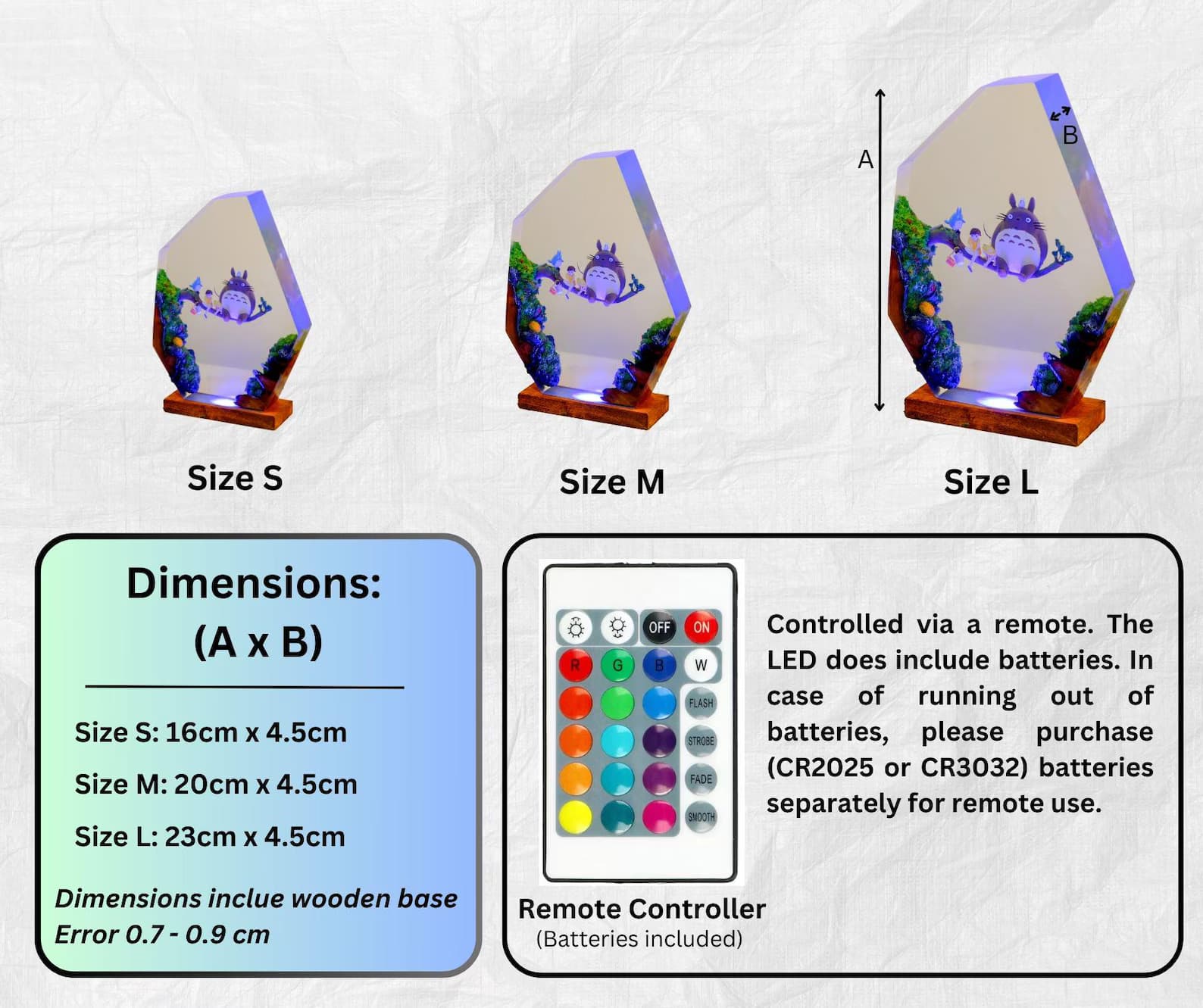 Dragon Resin Lamp, Toothless Dragon Handmade Decor Epoxy Resin Lamp, Unique Handmade Dragon Gift for Room Decor, Resin Night light gift 3