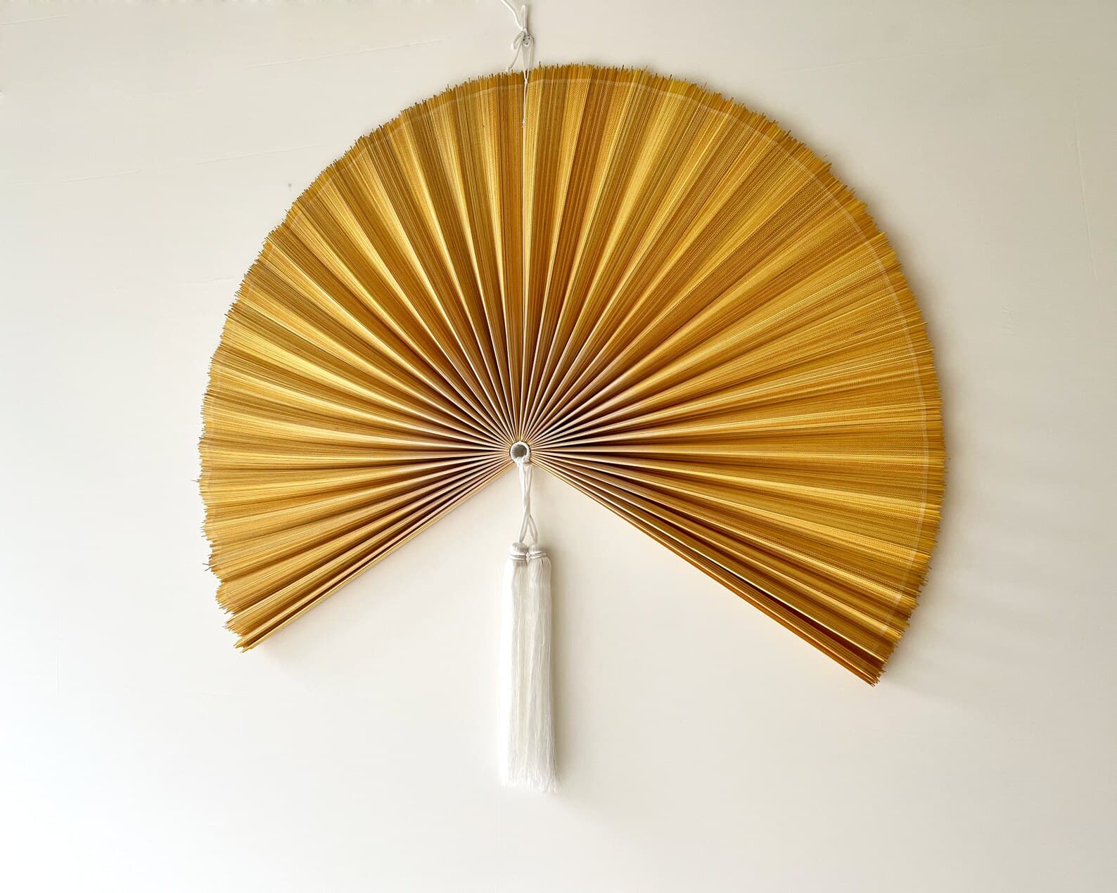 Wall Fan Decor, Bamboo Decorative Fans, Handcrafted Bamboo Fan, Boho Bamboo Wall Decor, Artisan Bamboo Fan Decor, Bamboo Fan ( Style Fan 61) 4