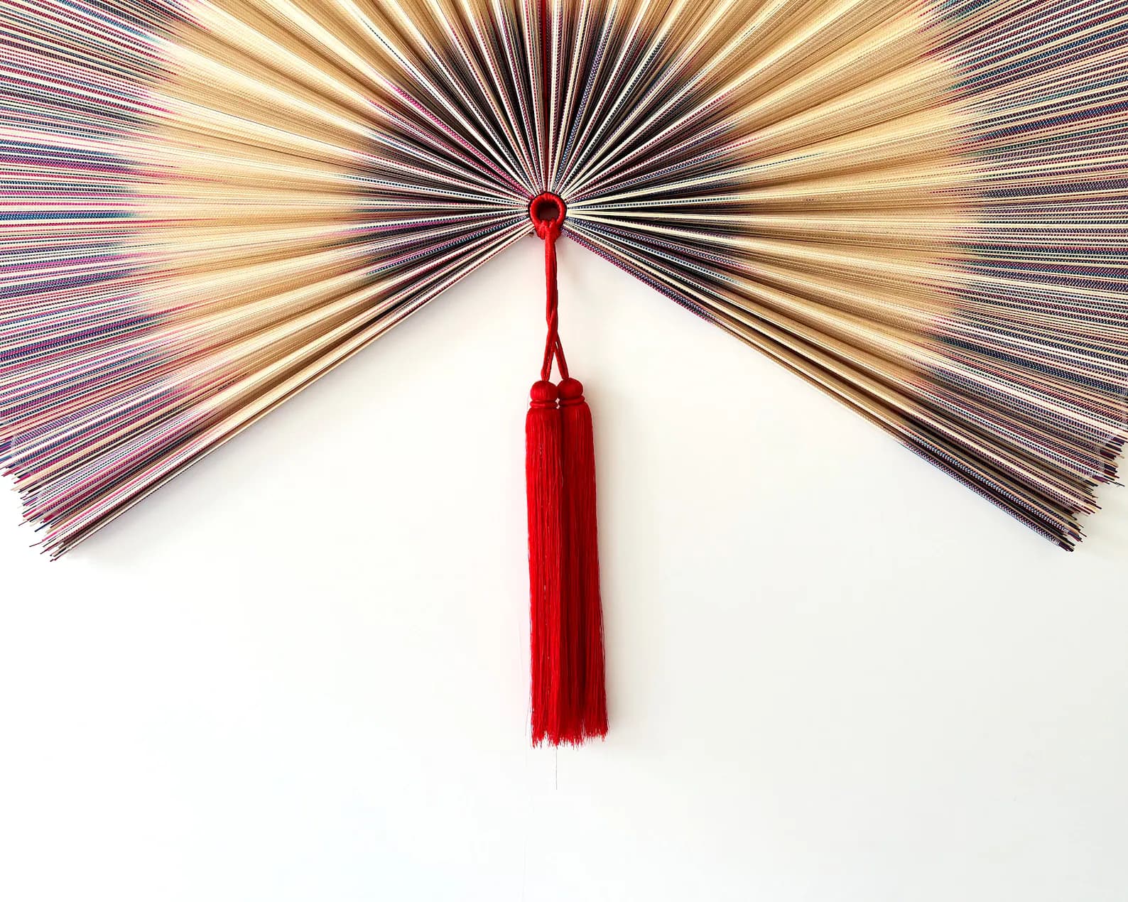 Wall Fan Decor, Bamboo Decorative Fans, Handcrafted Bamboo Fan, Boho Bamboo Wall Decor, Artisan Bamboo Fan Decor, Bamboo Fan ( Style Fan 27) 8