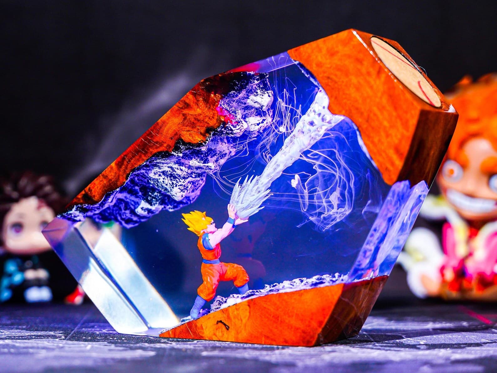 Super anime resin night light, anime resin lamp, Anime Characters Figure, valentine gift ideas for him, unique valentine gift 1