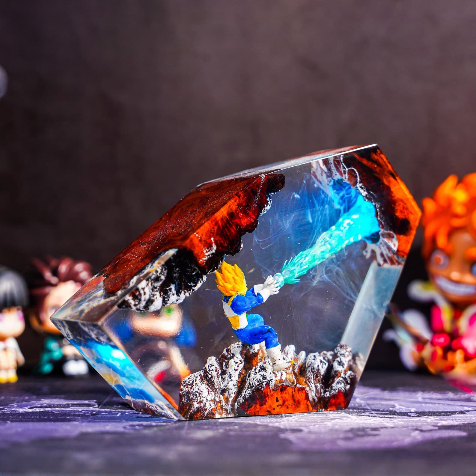 Super anime resin night light, anime resin lamp, Anime Characters Figure, valentine gift ideas for him, unique valentine gift 12