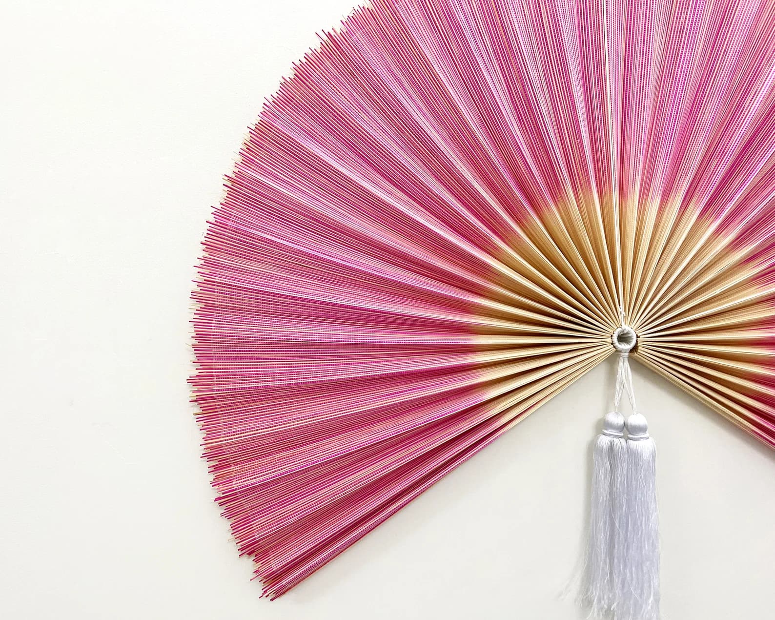 Wall Fan Decor, Bamboo Decorative Fans, Handcrafted Bamboo Fan, Boho Bamboo Wall Decor, Artisan Bamboo Fan Decor, Bamboo Fan ( Style Fan 68) 9