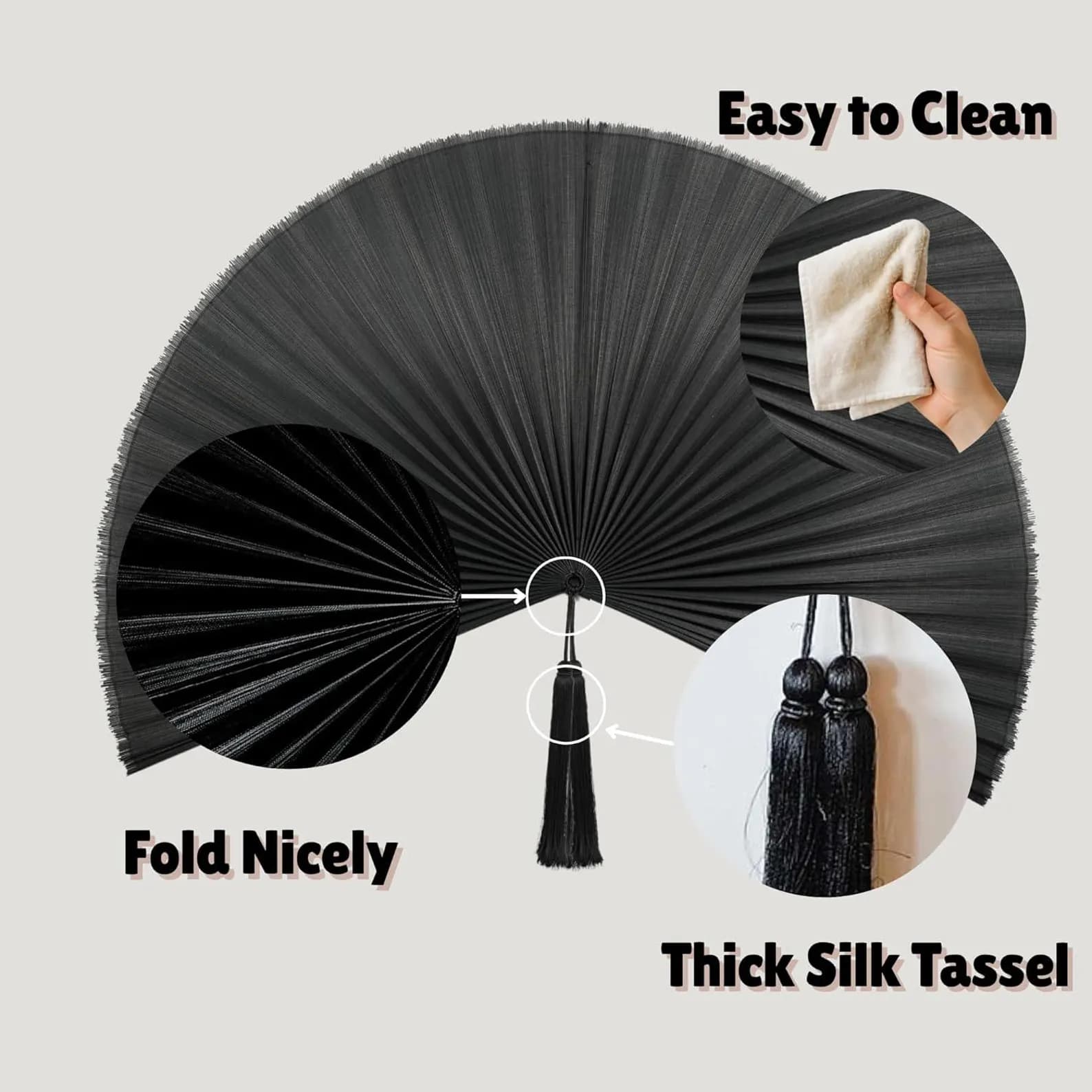 Bamboo Fan Wall Decor, 7