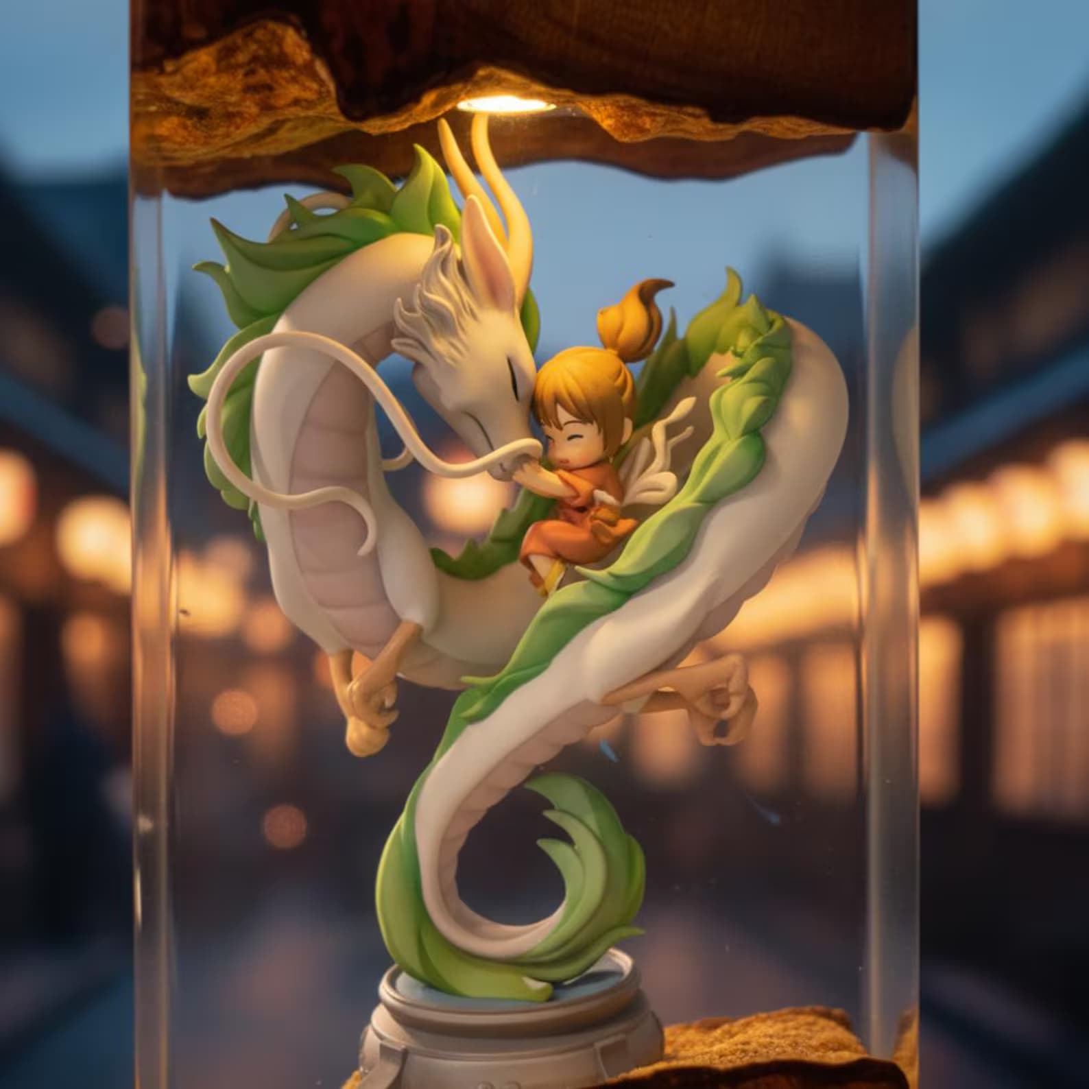 Spirited Away Resin Lamp โ Dragon Haku LED Fantasy Light | Studio Ghibli Inspired Collectible | Magical Home Decor Gift 5