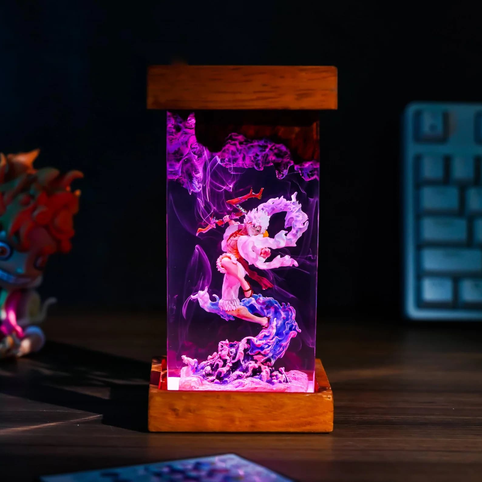 Z.or.o Dragon Lamp, Onepi.ec/e diorama wood resin lamp, G.e.ar 5 Inspired, Gift For kid, gift for him, Christmas Gift Idea, Gift For Otaku 13