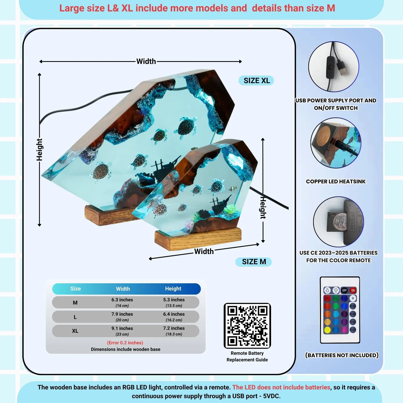 Fire Dragon and Ice Dragon Resin Lamp, Dragon lamp for home decor, Ancient Red Dragon, resin christmas decoration 8