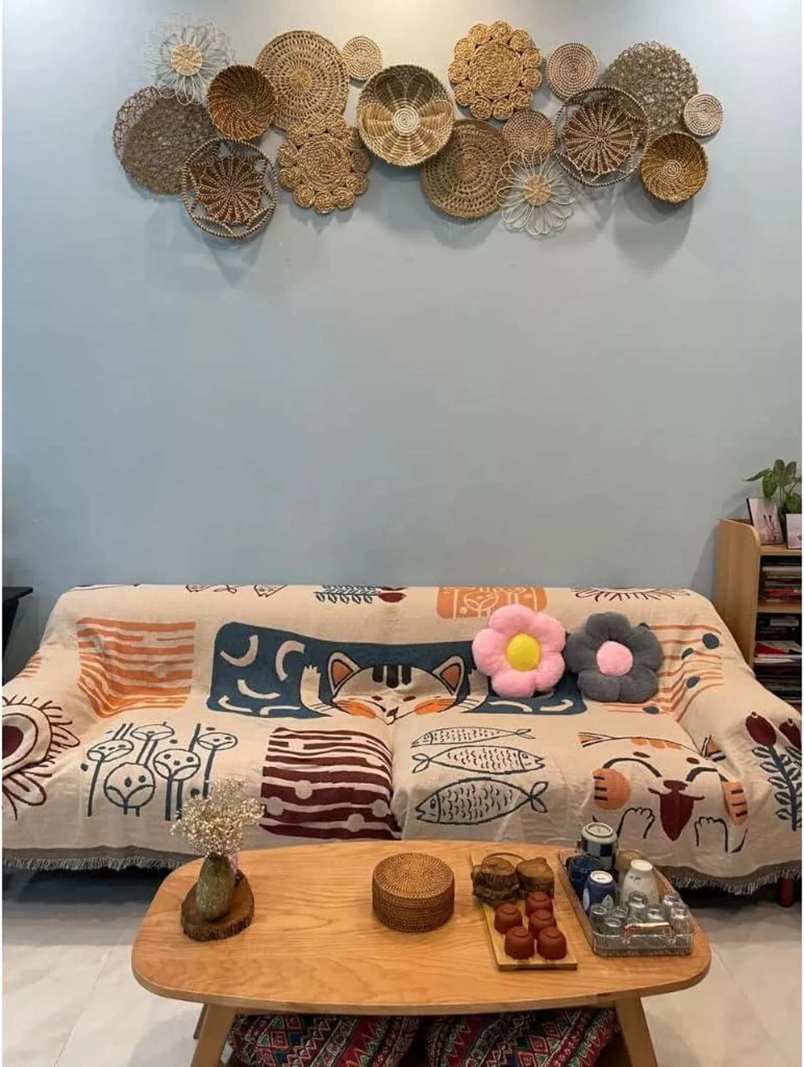 Boho Wall Decor Baskets 4