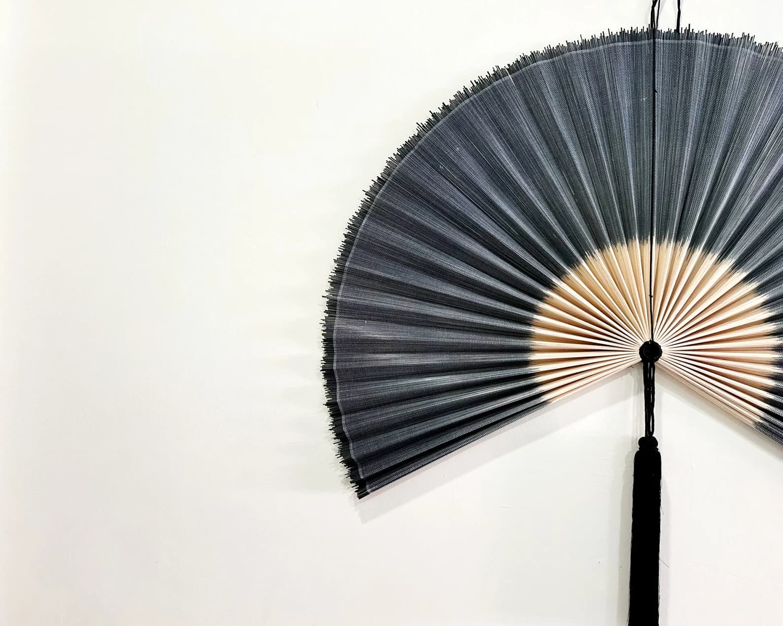 Wall Fan Decor, Bamboo Decorative Fans, Handcrafted Bamboo Fan, Boho Bamboo Wall Decor, Artisan Bamboo Fan Decor, Bamboo Fan ( Style Fan 91) 6