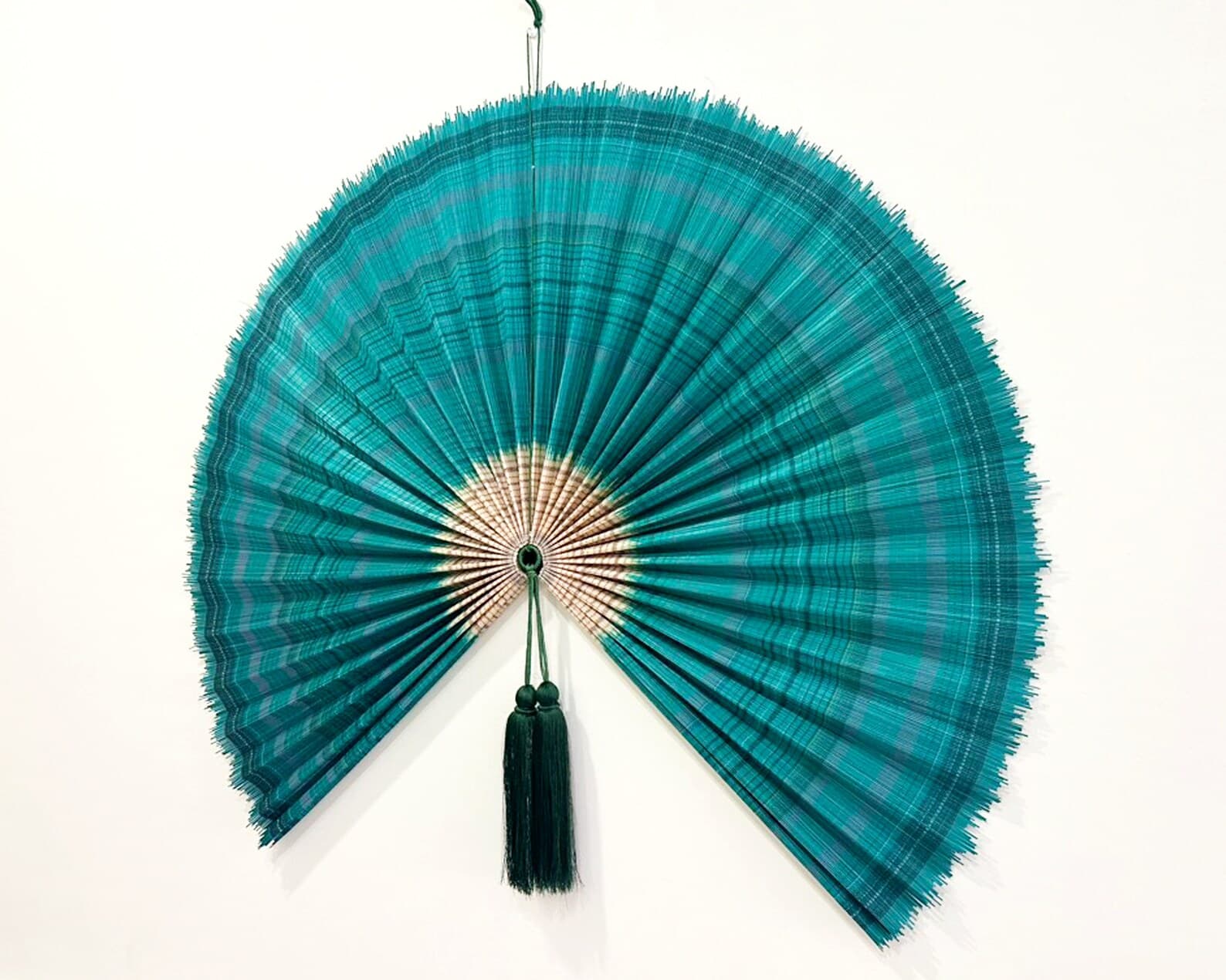 Wall Fan Decor, Bamboo Decorative Fans, Handcrafted Bamboo Fan, Boho Bamboo Wall Decor, Artisan Bamboo Fan Decor, Bamboo Fan ( Style Fan 99) 4